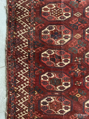 Turkoman Antique Kizikeyek Main Carpet (285 X 192Cm)