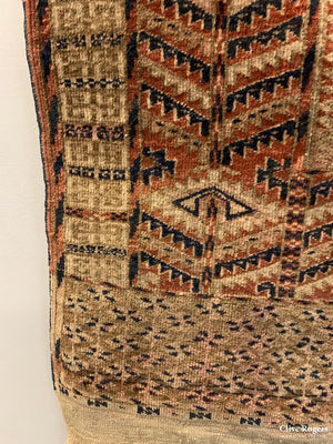 Turkoman Tekke Antique Ensi Rug {Af} ( 155 X 120 Cm) Rug