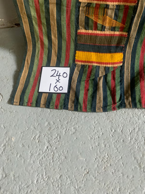 West African Ghana vintage Ewe Kente cloth (240 x 160cm)