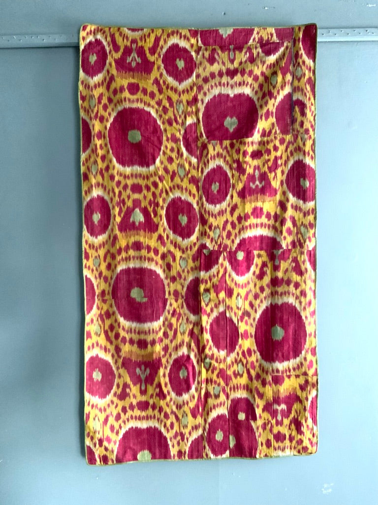 Uzbek silk antique Ikat / Adras panel (136 x 75cm)