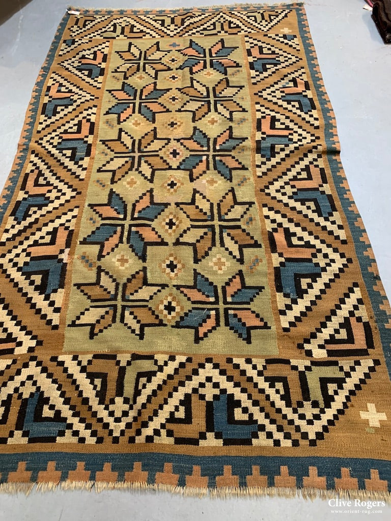 Ukraine / Scandinavian Antique Dovetail Tapestry 256 X 145 Cm