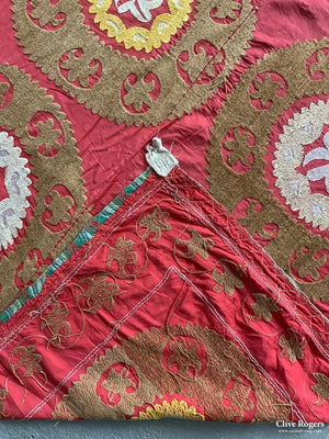 Uzbek Silk Embroidered Suzani (280 X 227Cm)