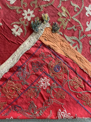 Uzbek Silk Embroidered Suzani (308 X 231Cm)