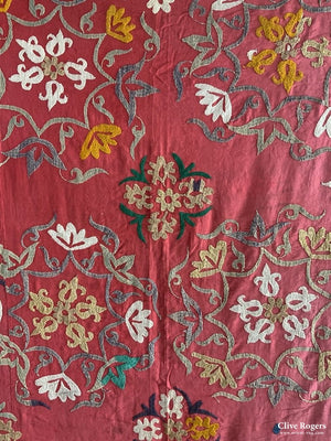 Uzbek Silk Embroidered Suzani (308 X 231Cm)