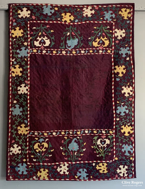 Uzbek Small Lakai Type Suzani 19Th Cent