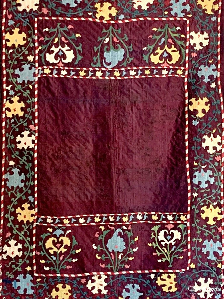 Uzbek Small Lakai Type Suzani (124 X 90Cm)