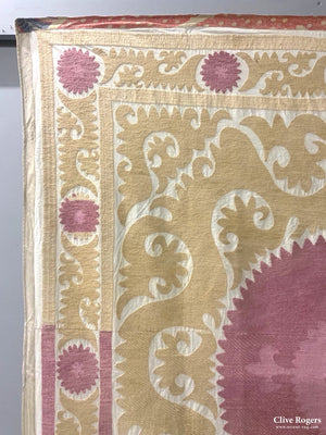 Uzbek Suzani Embroidery (167 X 154 Cm)