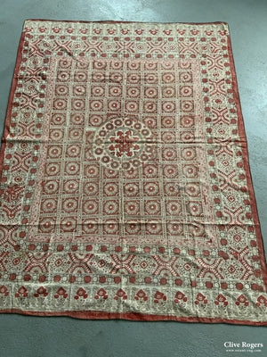 Uzbek Wood Block Print Heavy Cotton (232 X 175Cm)