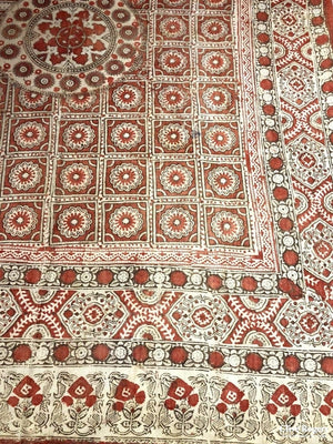 Uzbek Wood Block Print Heavy Cotton (232 X 175Cm)