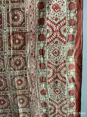 Uzbek Wood Block Print Heavy Cotton (232 X 175Cm)