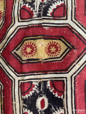 Uzbekistan Antique Wood Block Print Heavy Cotton (292 X 176Cm)