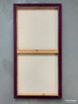 Uzbekistan Antique Warp Ikat Silk ( Mounted 92 X 47 Cm )