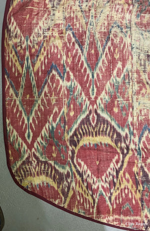 Uzbekistan Bokhara 6 Colour Ikat (Af ) Mid 19Th Cent