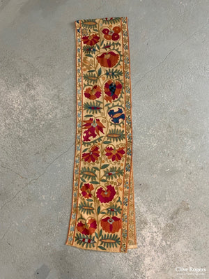 Uzbekistan Suzani Antique Border (255 X 31Cm) Embroidery