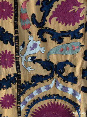 Uzbekistan Suzani Embroidery Early 20Th Cent