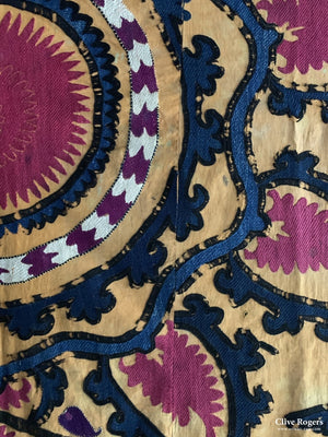 Uzbekistan Suzani Embroidery Early 20Th Cent