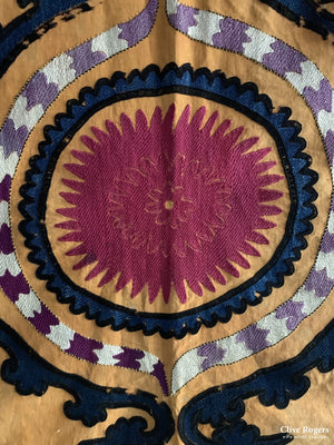 Uzbekistan Suzani Embroidery Early 20Th Cent