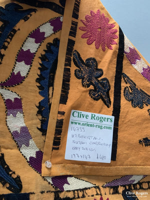 Uzbekistan Suzani Embroidery Early 20Th Cent