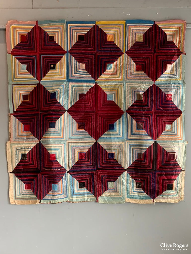 Victorian Silk Patchwork (149 X 151Cm )