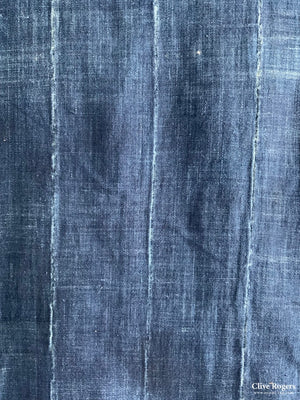 West African Burkino Faso Indigo Shawl (190 X 124Cm)