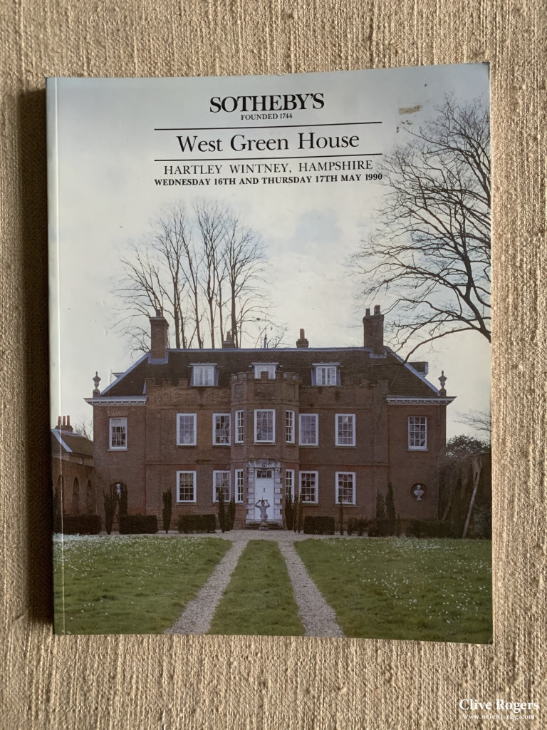 West Green House Hampshire Sothebys 16 May 1990